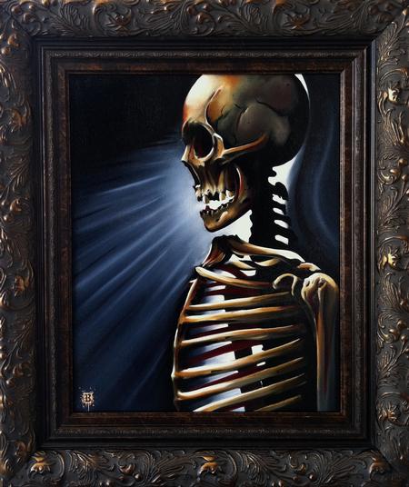 Art Galleries - Skeleton oil on canvas - 66404